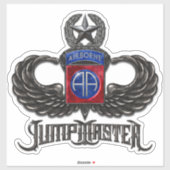 82e Airborne Jumpmaster Custom-Cut Vinyl Sticker (Vel)