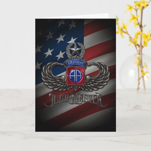 82e Airborne Jumpmaster Kaart (Gele Bloem)