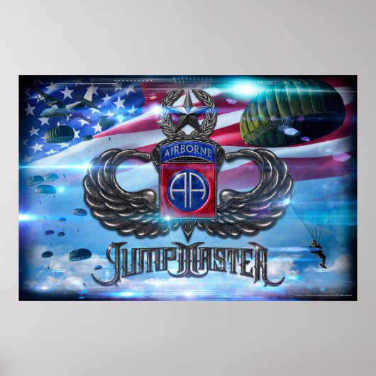 82e Airborne Jumpmaster Poster (Voorkant)
