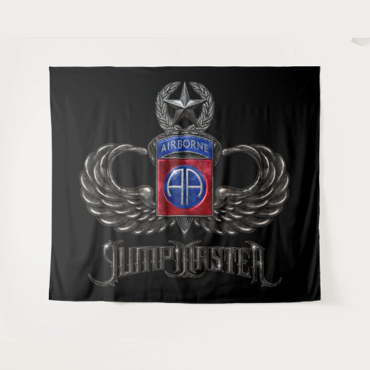 82e Airborne Jumpmaster Wandkleed (Voorkant (horizontaal))