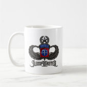 82e Airborne Jumpmaster White Coffee Mok (Links)