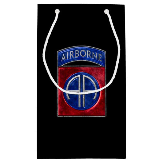 82e Airborne Jumpmaster Zwart Klein Cadeauzakje (Achterkant)