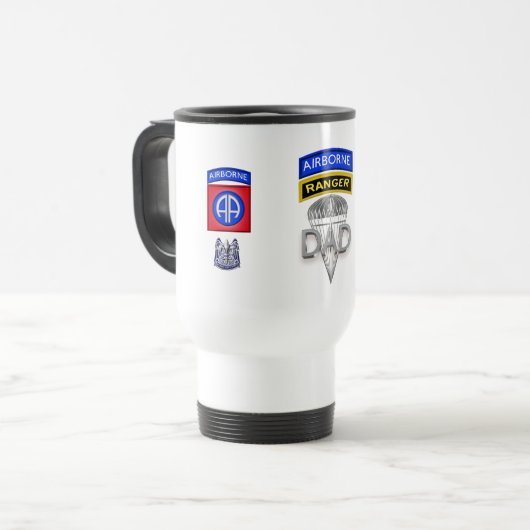 82e Airborne Ranger Dad Reisbeker (Voorkant links)