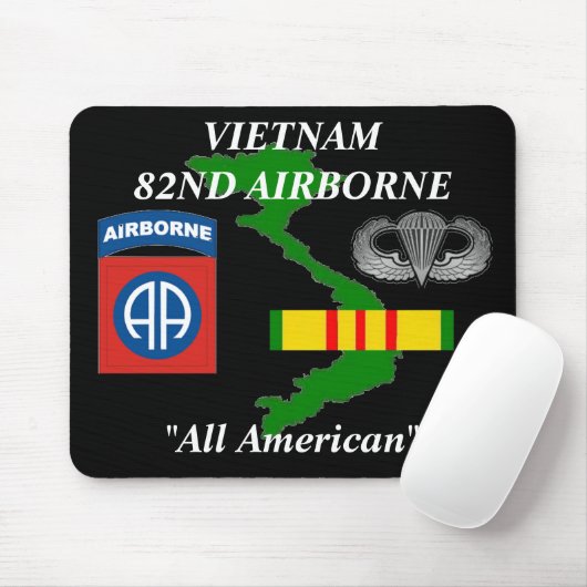 82e Airborne Vietnam Mousepad 2/b Muismat (Met muis)