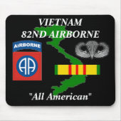 82e Airborne Vietnam Mousepad 2/b Muismat (Voorkant)