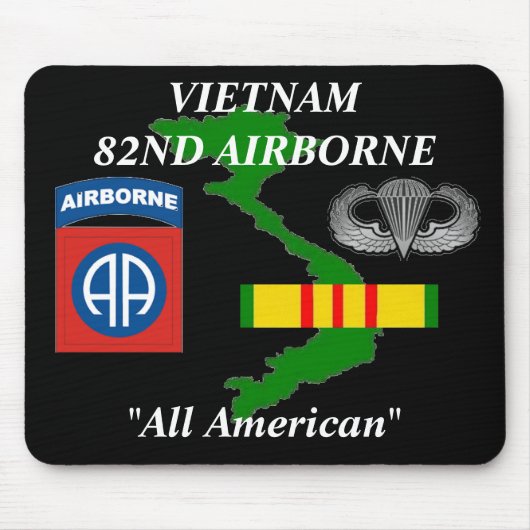 82e Airborne Vietnam Mousepad 2/b Muismat (Voorkant)