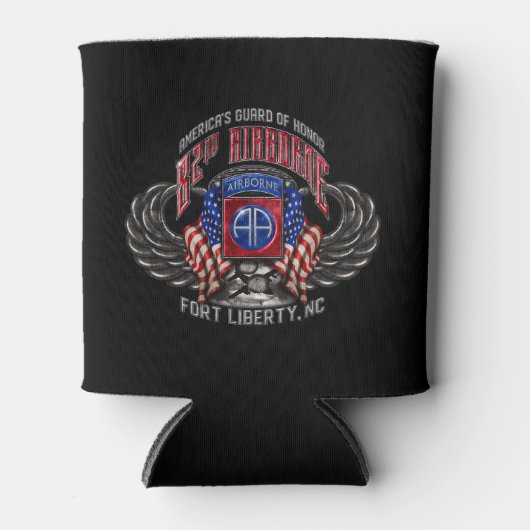 82e Airborne Zwarte Koelbox Blikjeskoeler (Voorkant)