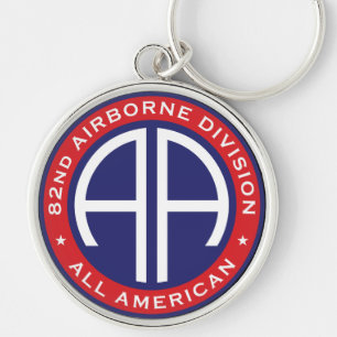 82e Amerikaanse Casual patch aan boord Sleutelhanger