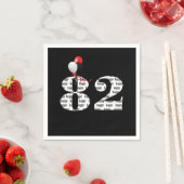 82e Birthday party ballonnen Servet (Insitu)