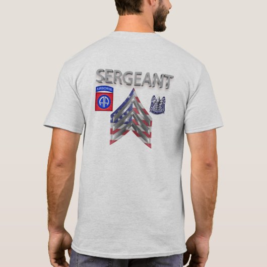 82e brigadier van de Luchtvaartdivisie T-shirt (Achterkant)