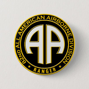 82e Casual patch voor alle Amerikaanse Airborne Ra Ronde Button 5,7 Cm