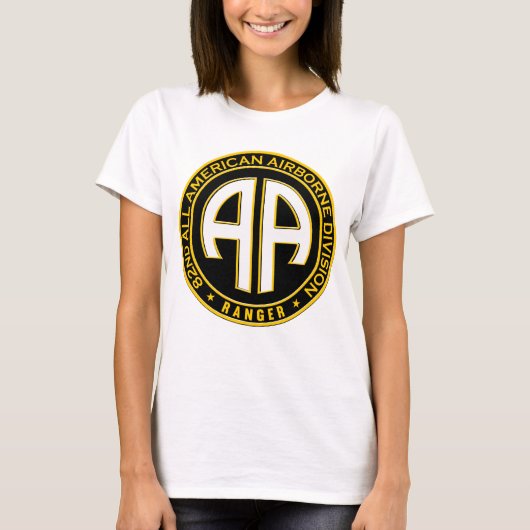 82e Casual patch voor alle Amerikaanse Airborne Ra T-shirt (Voorkant)