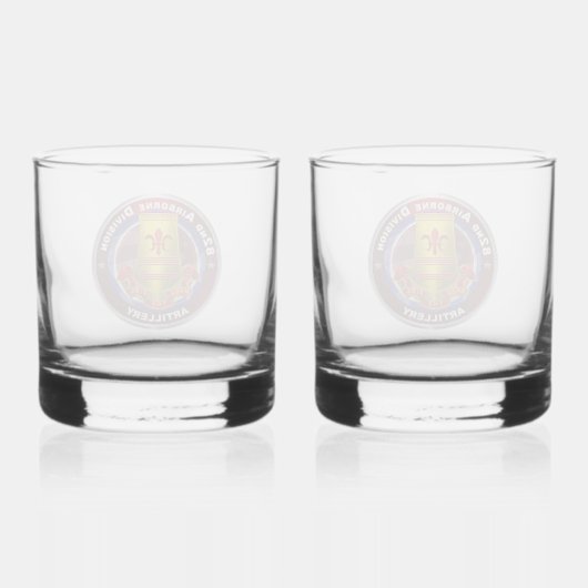 82e divisie Artillerie-brigade Whisky Glas (Achterkant)