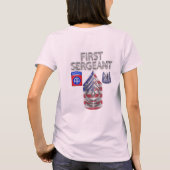 82e divisie brigade eerste sergeant t-shirt (Achterkant)