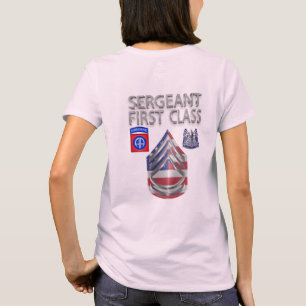 82e divisie brigade sergeant eerste klas t-shirt