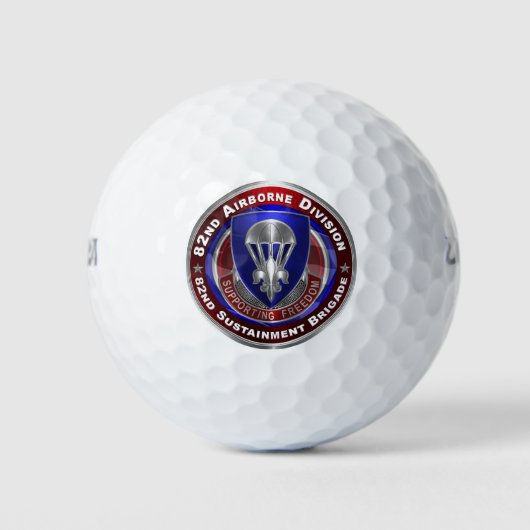 82e divisie Duurzaamheidsbrigade in de luchtvaart Golfballen (Voorkant)