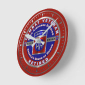 82e divisie Veteraan, gepensioneerd gevechtsvliegt Ronde Klok (Hoek)