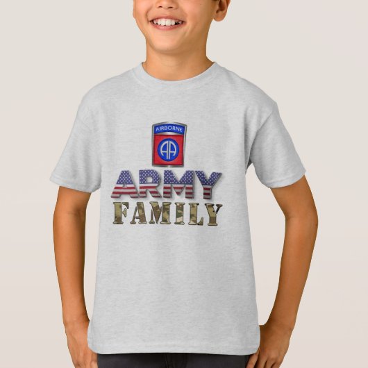 82e Familie Luchtvaartdivisie T-shirt (Voorkant)
