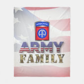 82e familie van de Airborne Division Army Fleece Deken (Voorkant)