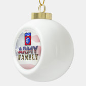 82e familie van de Airborne Division Army Keramische Bal Ornament (Rechts)