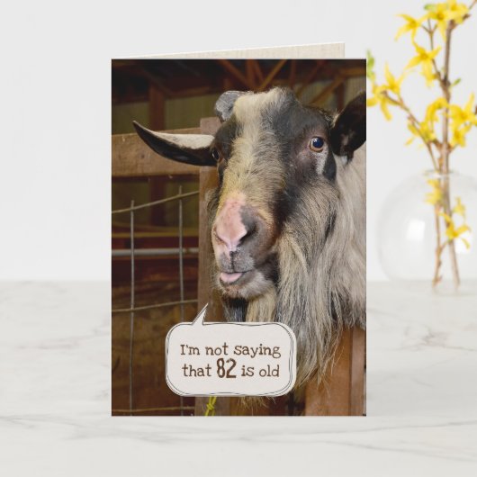 82e geit van de geboorte kaart (Gele Bloem)