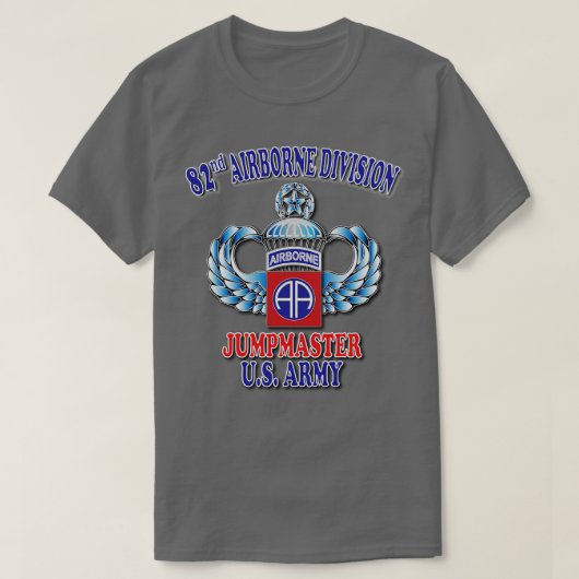 82e Jumpmaster Master Jump Wings T-shirt (Design voorkant)