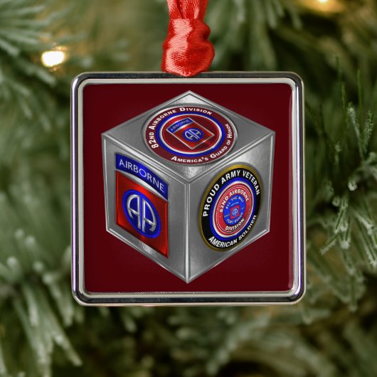 82e kerstcadeau, Luchtvaartdivisie Metalen Ornament (Boom)