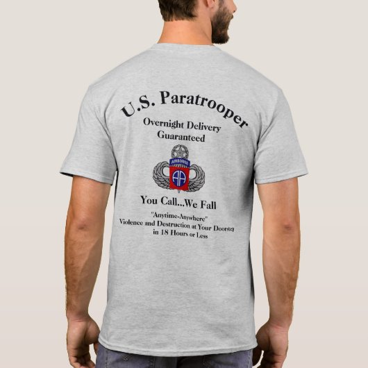 82e levering overnight t-shirt (Achterkant)