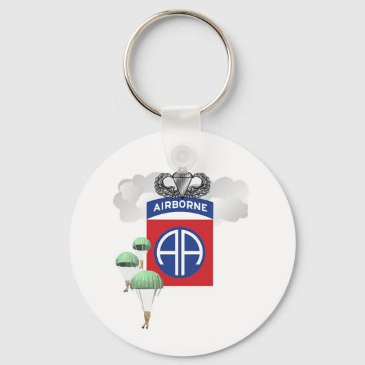 82e luchtbrug, paratroopers, hogere sprongen sleutelhanger (Voorkant)