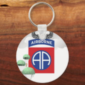 82e luchtbrug, paratroopers, hogere sprongen sleutelhanger (Voorkant)