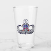 82e luchtbrug, vleugelvleugel "Silver Skull" Glas (Voorkant)