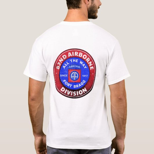 82e luchtdivisie-Antiek ontwerp T-shirt (Achterkant)