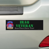 82e luchtdivisie irak binnenste bumpersticker (Op auto)