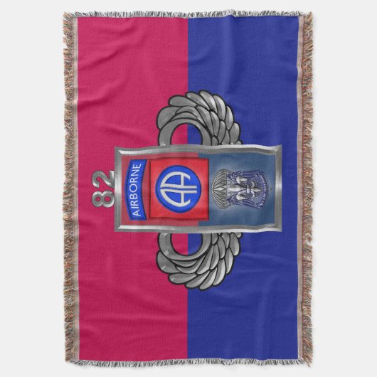 82e luchtdivisie Koolontwerp Deken (Voorkant Verticaal)