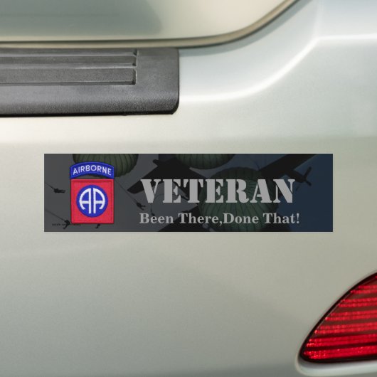 82e luchtdivisie veteranen bumpersticker (Op auto)