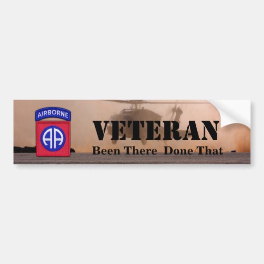 82e luchtdivisie veteranen bumpersticker (Voorkant)