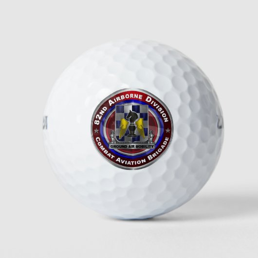 82e Luchtlandingdivisie Combat Aviation Brigade Golfballen (Voorkant)