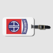 82e Luchtlandingsdienstbadge Bagagelabel (Voorkant (horizontaal))