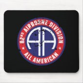 82e Luchtlandingsdivisie "All American" Grunge Muismat (Voorkant)