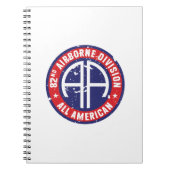 82e Luchtlandingsdivisie "All American" Grunge Notitieboek (Voorkant)