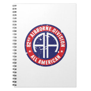 82e Luchtlandingsdivisie "All American" Grunge Notitieboek