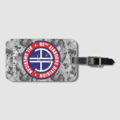 82e Luchtlandingsdivisie All American Personaliser Bagagelabel (Voorkant (horizontaal))
