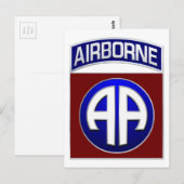 82e Luchtlandingsdivisie Alle Amerikaanse Gevechts Briefkaart (Voorkant / Achterkant)