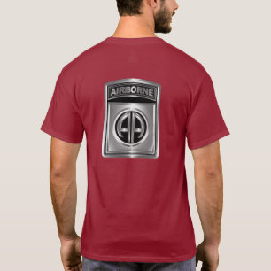 82e Luchtlandingsdivisie Awesome Chrome Design T-shirt