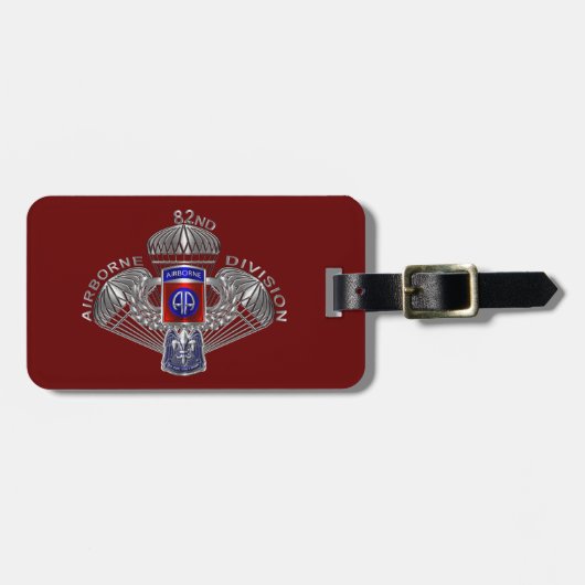 82e Luchtlandingsdivisie Bagagelabel (Voorkant horizontaal)