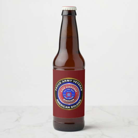 82e Luchtlandingsdivisie Bier Etiket (Voorkant)