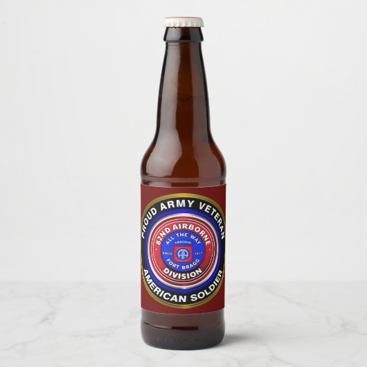 82e Luchtlandingsdivisie Bier Etiket (Voorkant)