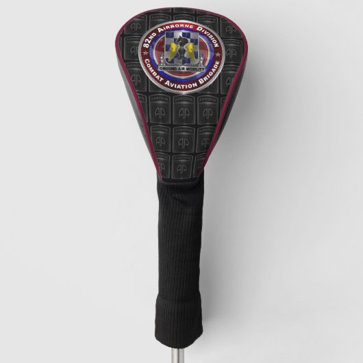 82e Luchtlandingsdivisie Combat Aviation Brigade Golfheadcover (Voorkant)