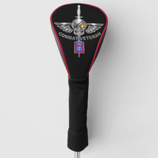 82e Luchtlandingsdivisie “Combat Veteran” Golfheadcover (Voorkant)
