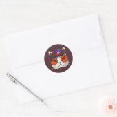 82e Luchtlandingsdivisie Cool Cat Ronde Sticker (Envelop)